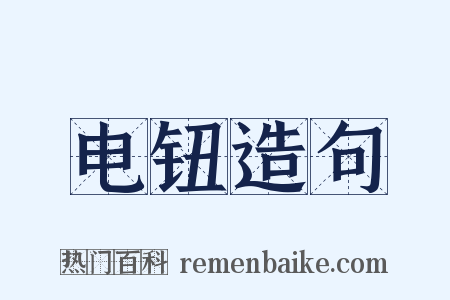 电钮造句是什么意思的图片